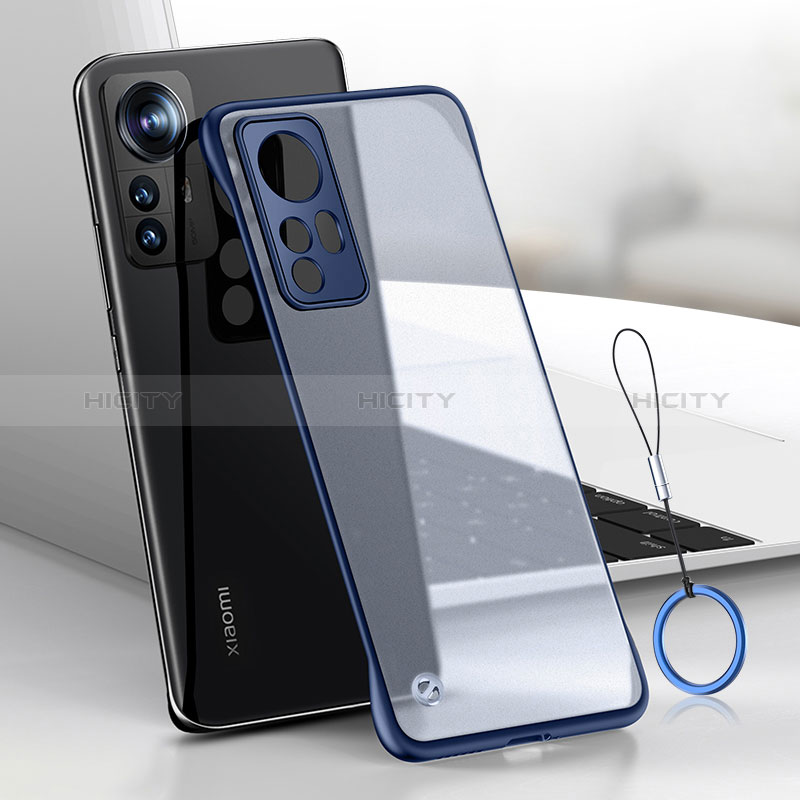 Carcasa Dura Cristal Plastico Funda Rigida Sin Marco Transparente H02 para Xiaomi Redmi Note 12S Azul