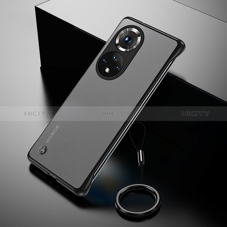 Carcasa Dura Cristal Plastico Funda Rigida Sin Marco Transparente H03 para Huawei Honor 50 5G Negro