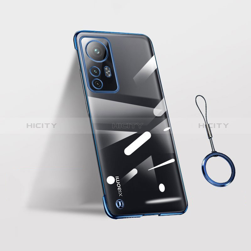 Carcasa Dura Cristal Plastico Funda Rigida Sin Marco Transparente H03 para Xiaomi Redmi Note 12S Azul