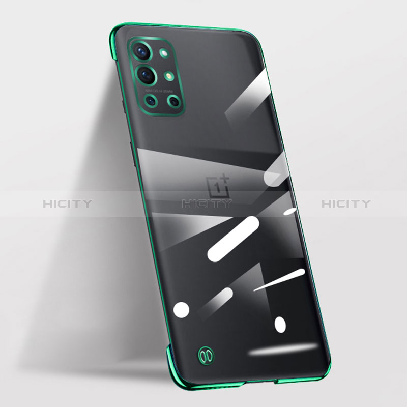 Carcasa Dura Cristal Plastico Funda Rigida Sin Marco Transparente para OnePlus 9R 5G Verde