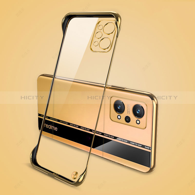 Carcasa Dura Cristal Plastico Funda Rigida Sin Marco Transparente para Realme GT2 5G Oro