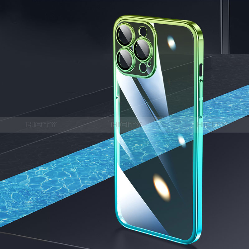 Carcasa Dura Cristal Plastico Funda Rigida Transparente Gradiente QC1 para Apple iPhone 14 Pro Max