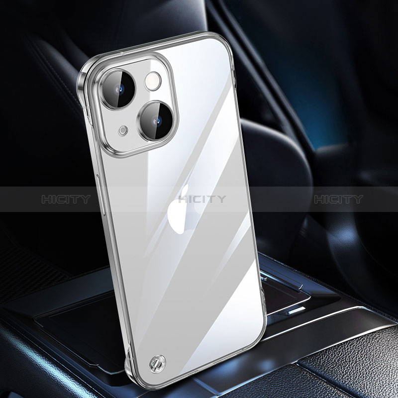 Carcasa Dura Cristal Plastico Funda Rigida Transparente Gradiente QC2 para Apple iPhone 14 Claro