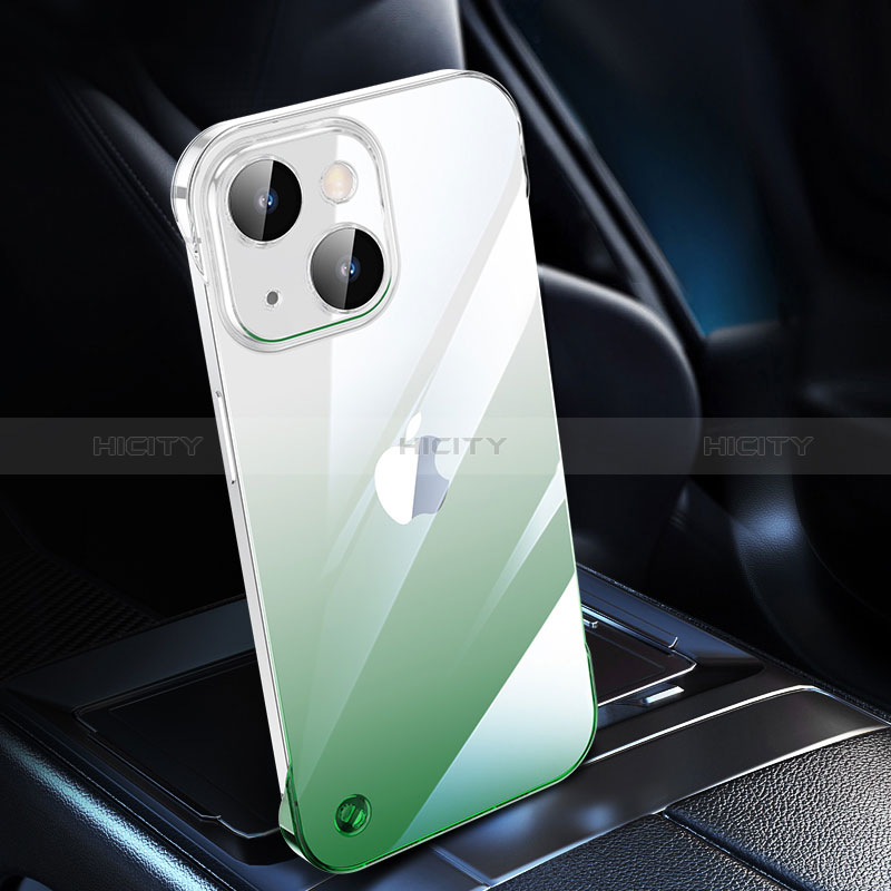 Carcasa Dura Cristal Plastico Funda Rigida Transparente Gradiente QC2 para Apple iPhone 15