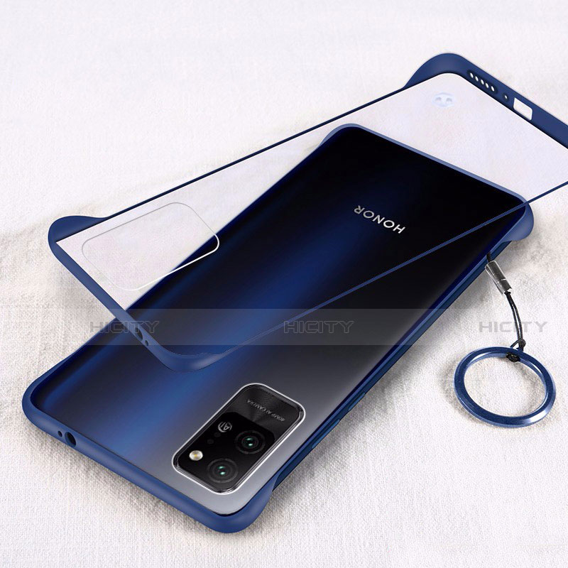 Carcasa Dura Cristal Plastico Funda Rigida Transparente H01 para Huawei Honor Play4 Pro 5G Azul