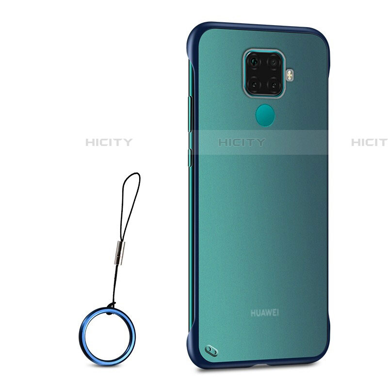Carcasa Dura Cristal Plastico Funda Rigida Transparente H01 para Huawei Nova 5i Pro Azul