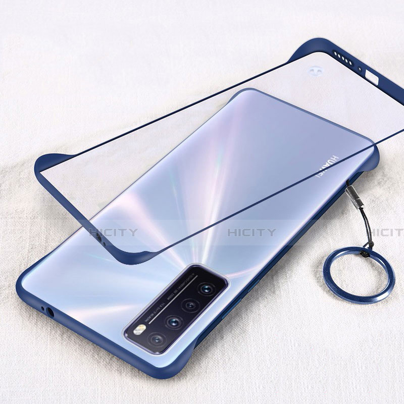 Carcasa Dura Cristal Plastico Funda Rigida Transparente H01 para Huawei Nova 7 5G Azul