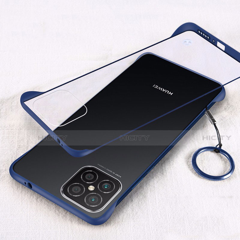 Carcasa Dura Cristal Plastico Funda Rigida Transparente H01 para Huawei Nova 8 SE 5G Azul