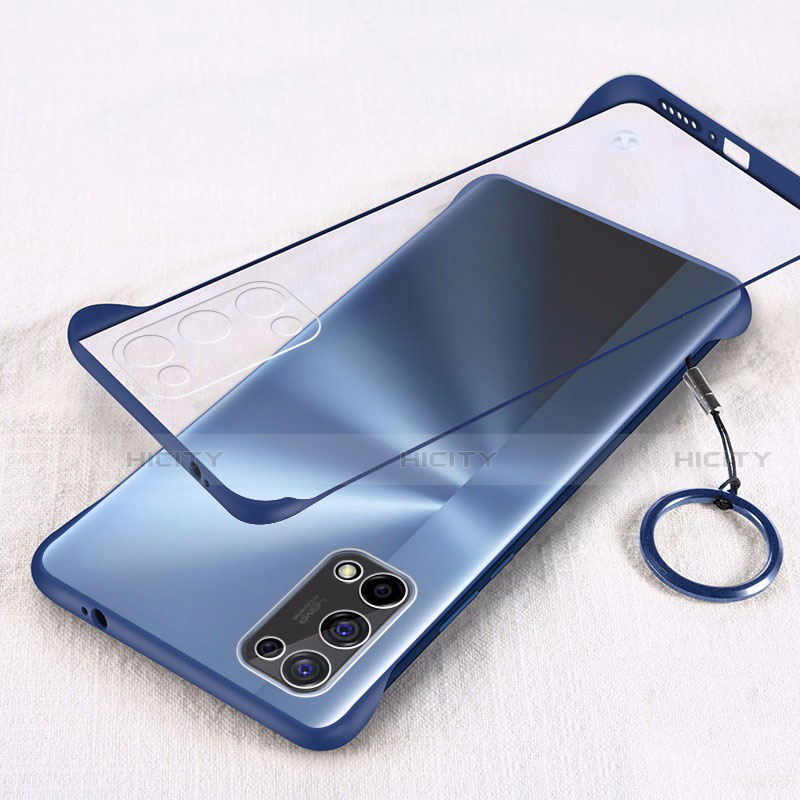 Carcasa Dura Cristal Plastico Funda Rigida Transparente H01 para Oppo K7x 5G Azul