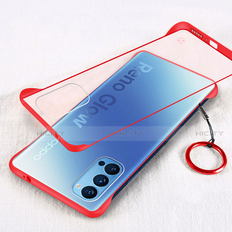 Carcasa Dura Cristal Plastico Funda Rigida Transparente H01 para Oppo Reno4 5G