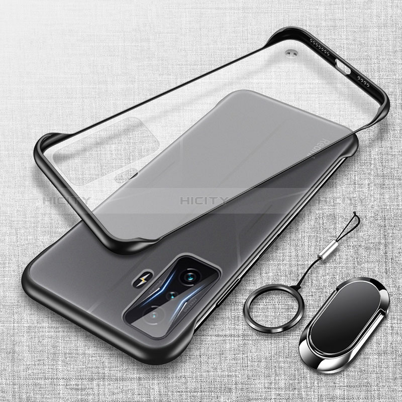 Carcasa Dura Cristal Plastico Funda Rigida Transparente H01 para Xiaomi Poco F4 GT 5G Negro