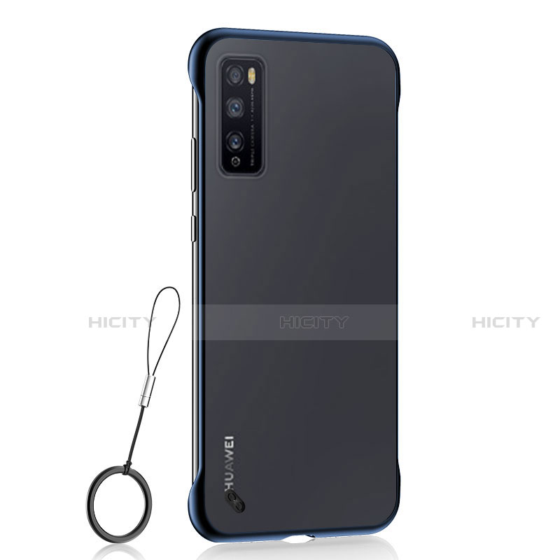 Carcasa Dura Cristal Plastico Funda Rigida Transparente H02 para Huawei Enjoy Z 5G Azul