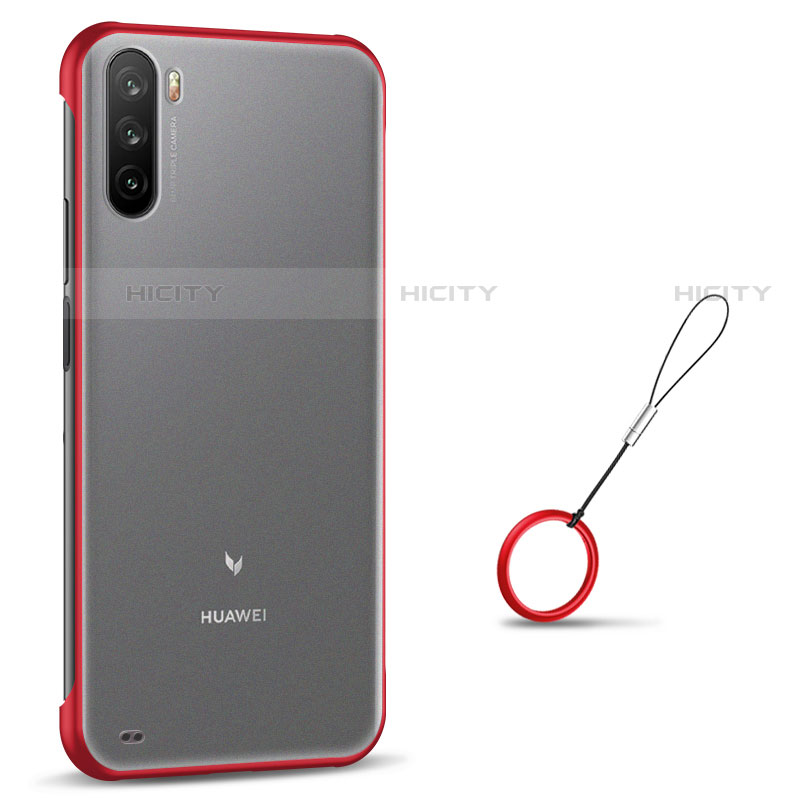 Carcasa Dura Cristal Plastico Funda Rigida Transparente H02 para Huawei Mate 40 Lite 5G Rojo