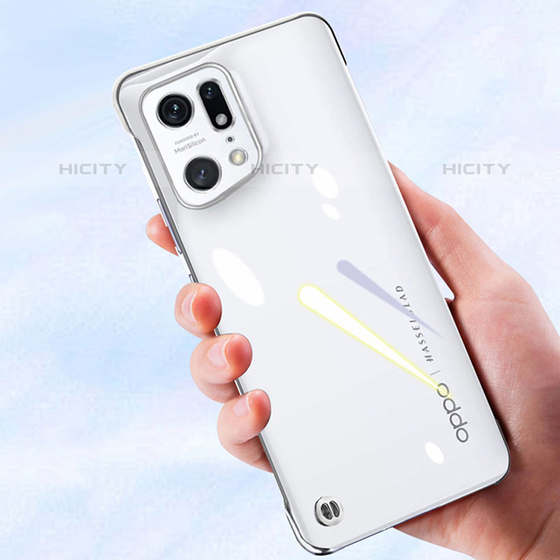 Carcasa Dura Cristal Plastico Funda Rigida Transparente H02 para Oppo Find X5 Pro 5G