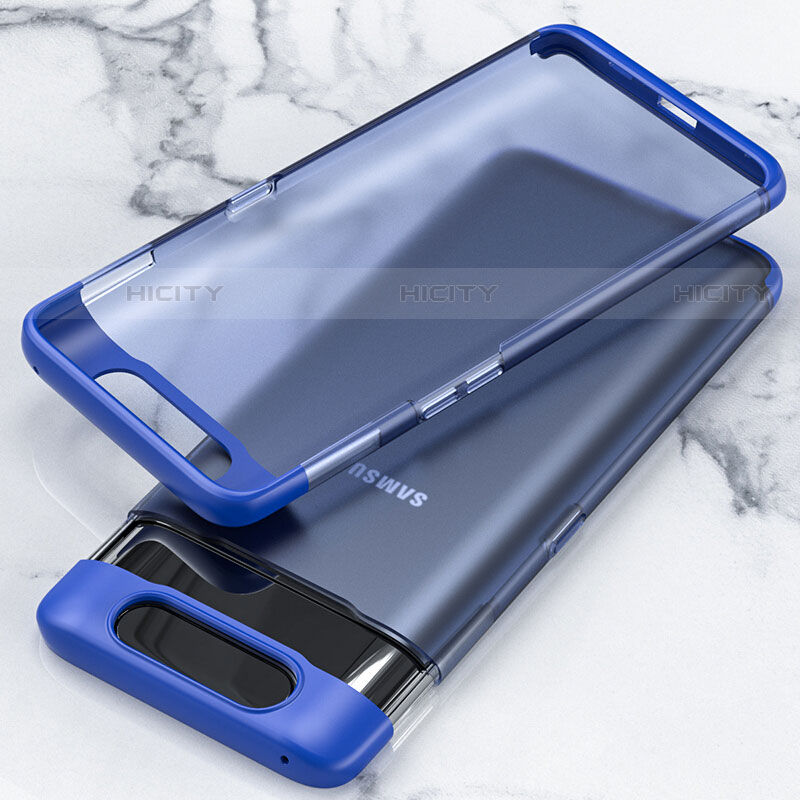 Carcasa Dura Cristal Plastico Funda Rigida Transparente H02 para Samsung Galaxy A80