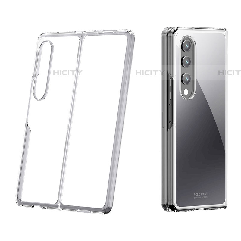 Carcasa Dura Cristal Plastico Funda Rigida Transparente H02 para Samsung Galaxy Z Fold4 5G