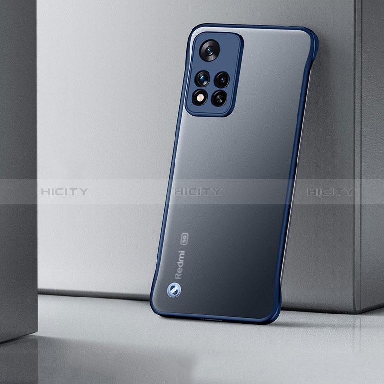 Carcasa Dura Cristal Plastico Funda Rigida Transparente H02 para Xiaomi Poco X4 NFC Azul