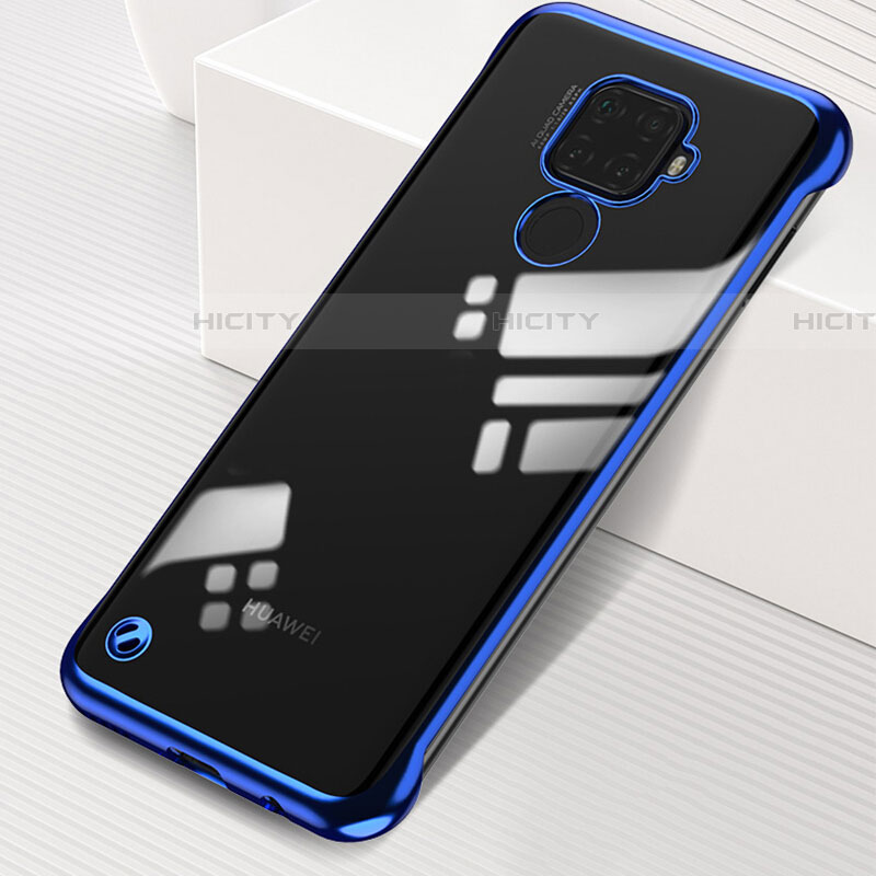 Carcasa Dura Cristal Plastico Funda Rigida Transparente H03 para Huawei Nova 5i Pro Azul