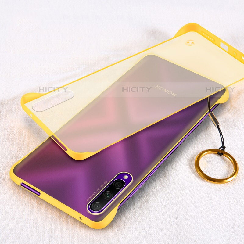 Carcasa Dura Cristal Plastico Funda Rigida Transparente H03 para Huawei P Smart Pro (2019) Amarillo