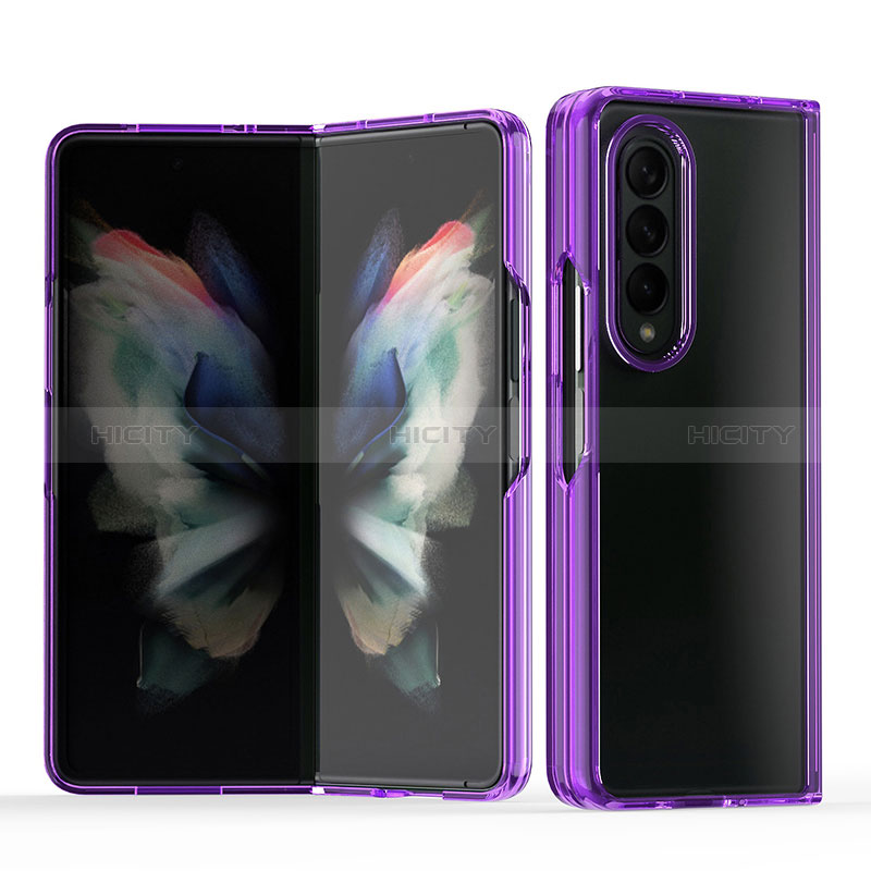 Carcasa Dura Cristal Plastico Funda Rigida Transparente H03 para Samsung Galaxy Z Fold3 5G