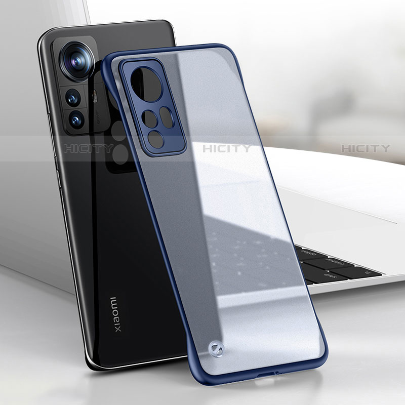 Carcasa Dura Cristal Plastico Funda Rigida Transparente H03 para Xiaomi Mi 12S 5G Azul