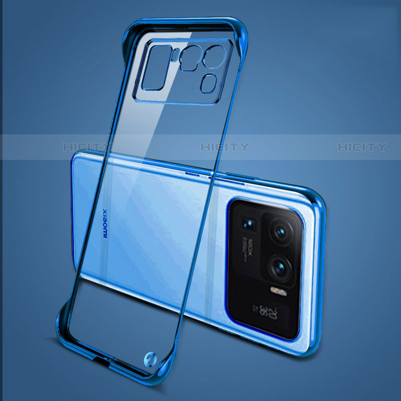 Carcasa Dura Cristal Plastico Funda Rigida Transparente H04 para Xiaomi Mi 11 Ultra 5G Azul