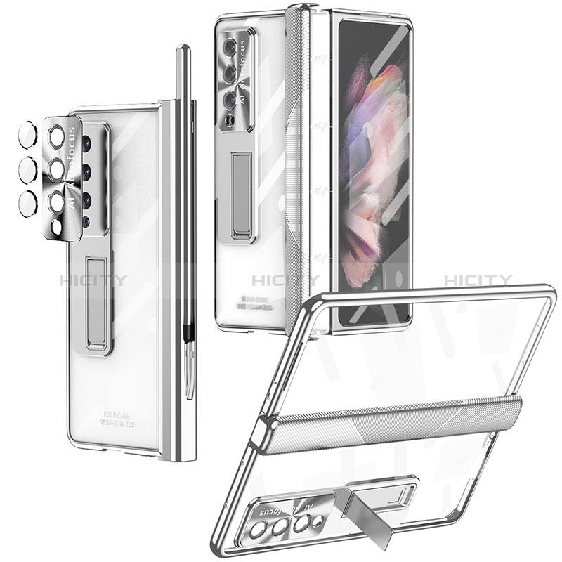 Carcasa Dura Cristal Plastico Funda Rigida Transparente H05 para Samsung Galaxy Z Fold3 5G