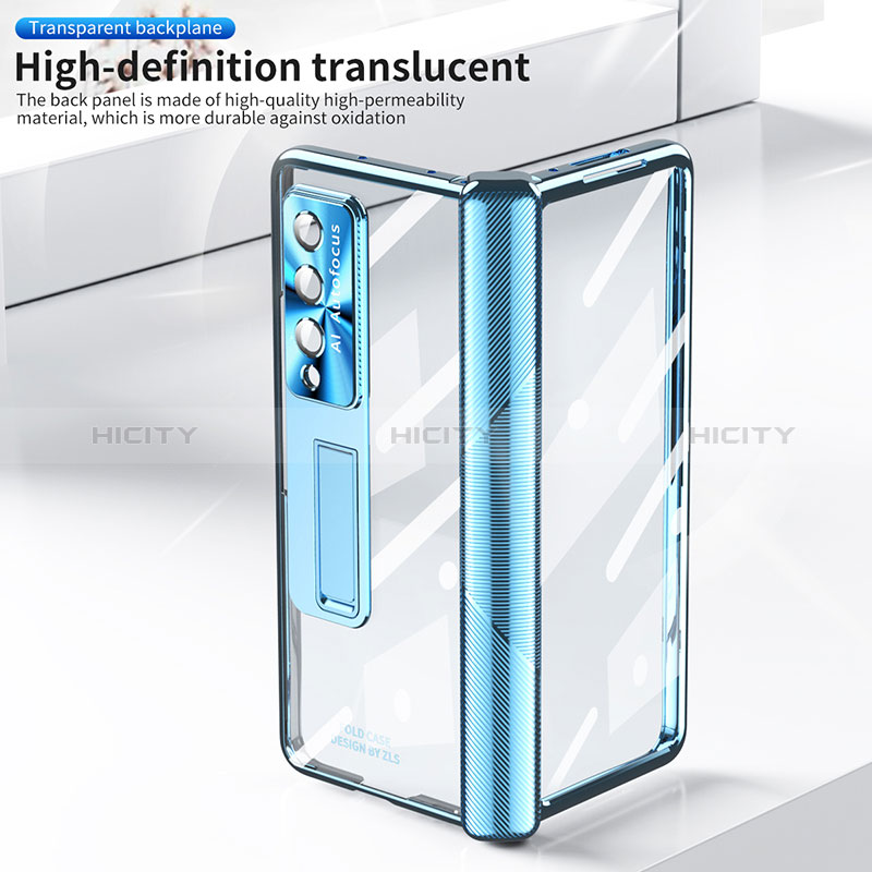 Carcasa Dura Cristal Plastico Funda Rigida Transparente H05 para Samsung Galaxy Z Fold3 5G