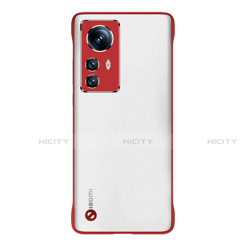 Carcasa Dura Cristal Plastico Funda Rigida Transparente H05 para Xiaomi Mi 12 5G Rojo