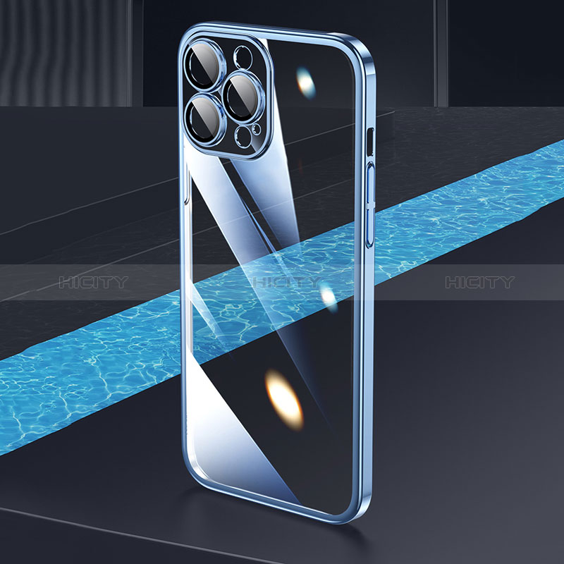 Carcasa Dura Cristal Plastico Funda Rigida Transparente QC2 para Apple iPhone 14