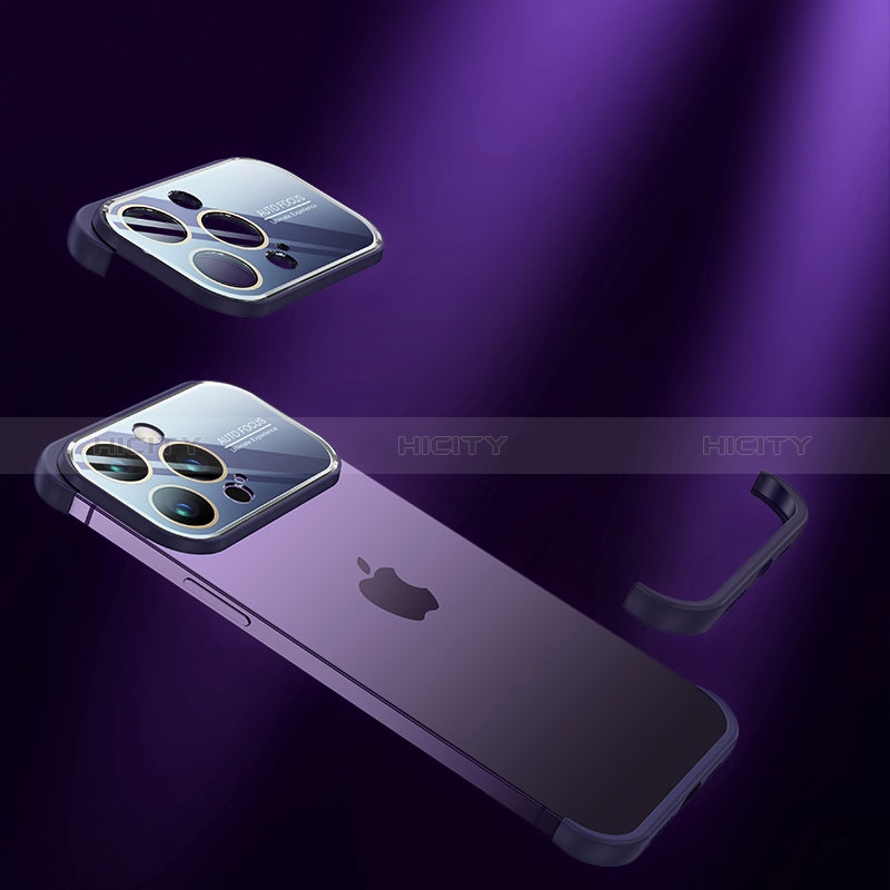 Carcasa Dura Cristal Plastico Funda Rigida Transparente QC4 para Apple iPhone 15 Pro