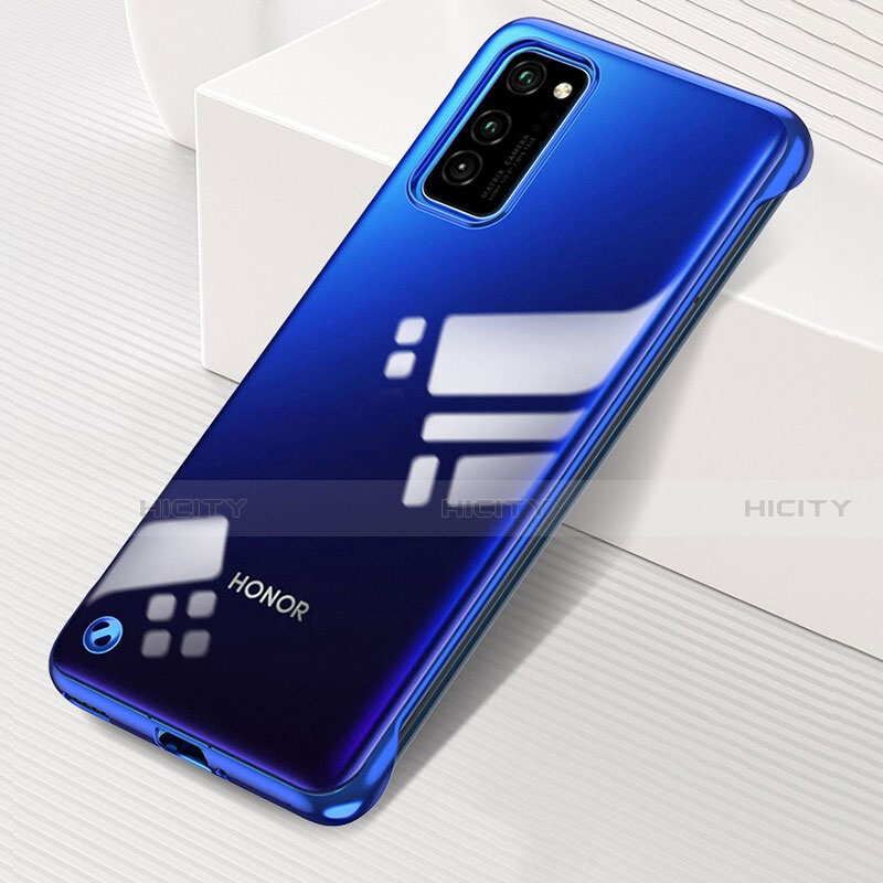 Carcasa Dura Cristal Plastico Funda Rigida Transparente S01 para Huawei Honor V30 Pro 5G Azul