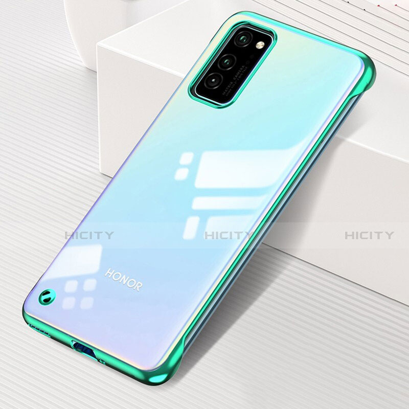 Carcasa Dura Cristal Plastico Funda Rigida Transparente S01 para Huawei Honor View 30 Pro 5G Verde