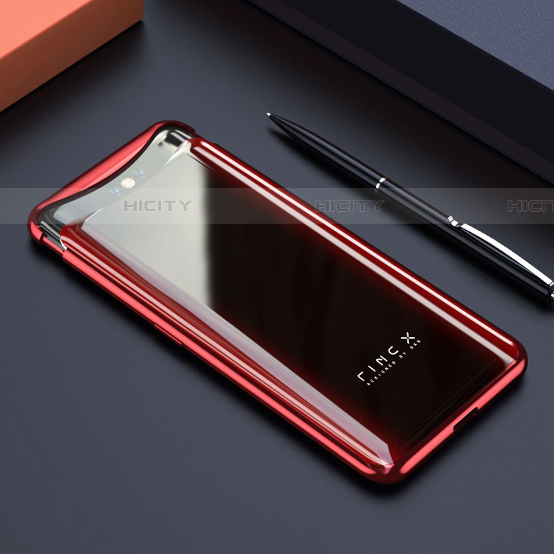 Carcasa Dura Cristal Plastico Funda Rigida Transparente S01 para Oppo Find X