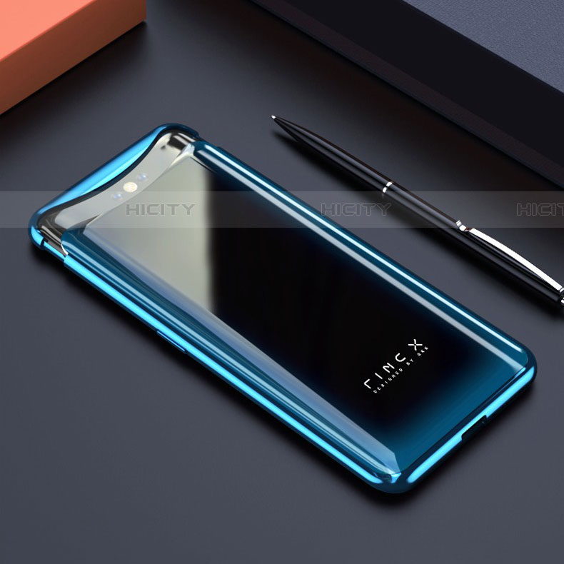 Carcasa Dura Cristal Plastico Funda Rigida Transparente S01 para Oppo Find X