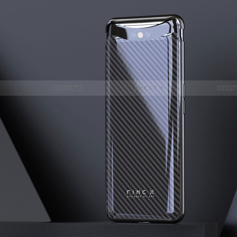 Carcasa Dura Cristal Plastico Funda Rigida Transparente S01 para Oppo Find X