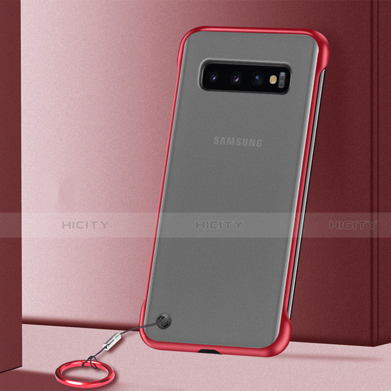 Carcasa Dura Cristal Plastico Funda Rigida Transparente S01 para Samsung Galaxy S10 Plus