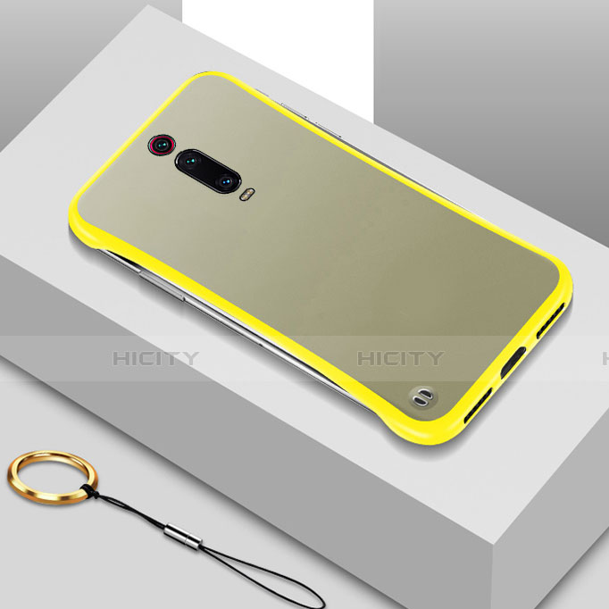 Carcasa Dura Cristal Plastico Funda Rigida Transparente S01 para Xiaomi Mi 9T Pro Amarillo