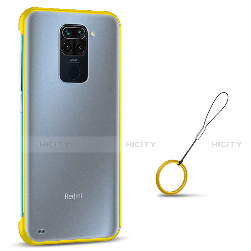 Carcasa Dura Cristal Plastico Funda Rigida Transparente S01 para Xiaomi Redmi 10X 4G Amarillo