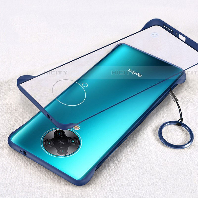 Carcasa Dura Cristal Plastico Funda Rigida Transparente S01 para Xiaomi Redmi K30 Pro 5G Azul