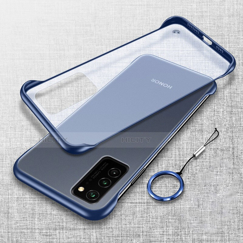 Carcasa Dura Cristal Plastico Funda Rigida Transparente S02 para Huawei Honor V30 Pro 5G Azul