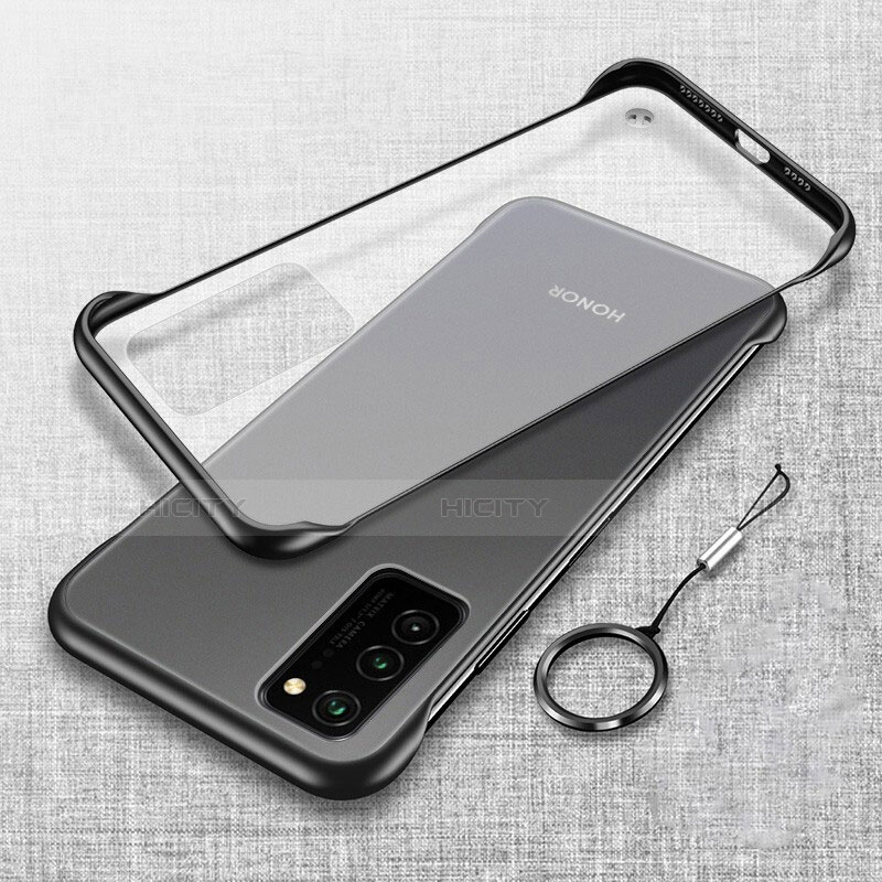 Carcasa Dura Cristal Plastico Funda Rigida Transparente S02 para Huawei Honor V30 Pro 5G Negro