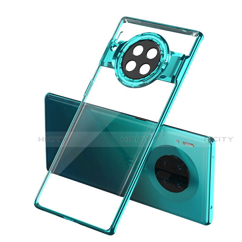 Carcasa Dura Cristal Plastico Funda Rigida Transparente S02 para Huawei Mate 30 Pro 5G Verde