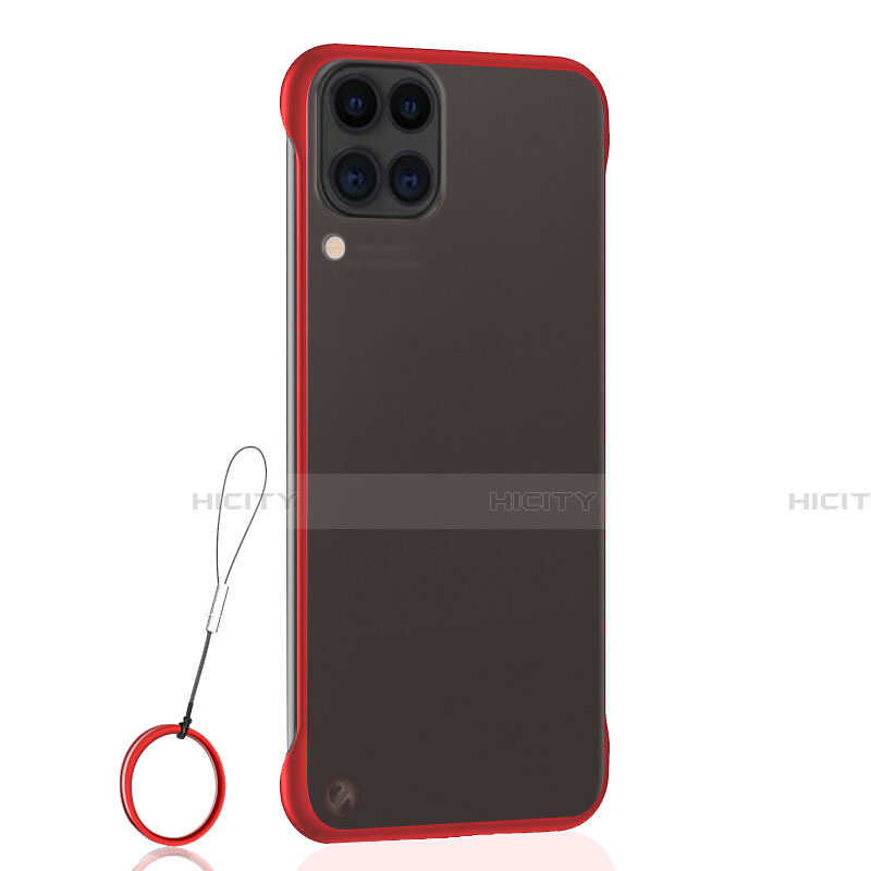 Carcasa Dura Cristal Plastico Funda Rigida Transparente S02 para Huawei Nova 6 SE Rojo