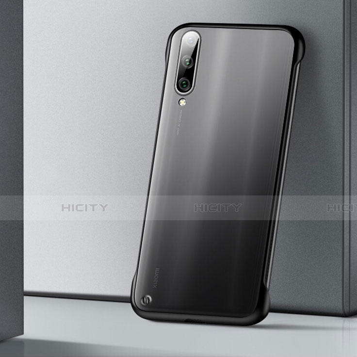 Carcasa Dura Cristal Plastico Funda Rigida Transparente S02 para Xiaomi Mi A3 Negro