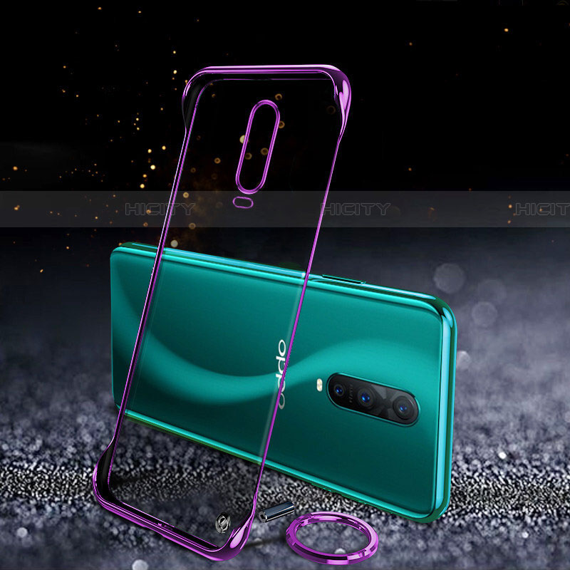 Carcasa Dura Cristal Plastico Funda Rigida Transparente S03 para Oppo RX17 Pro Morado