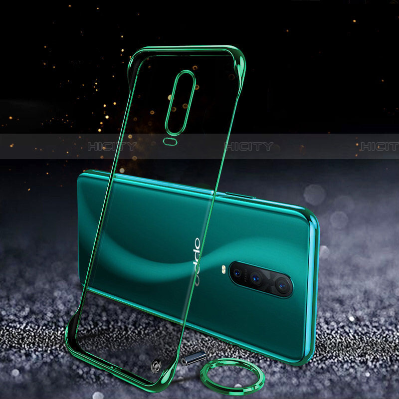 Carcasa Dura Cristal Plastico Funda Rigida Transparente S03 para Oppo RX17 Pro Verde