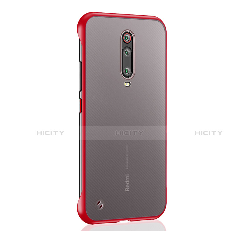 Carcasa Dura Cristal Plastico Funda Rigida Transparente S03 para Xiaomi Mi 9T Pro Rojo