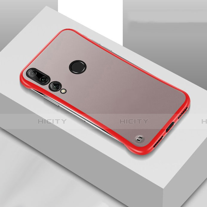 Carcasa Dura Cristal Plastico Funda Rigida Transparente S04 para Huawei Honor 20 Lite Rojo