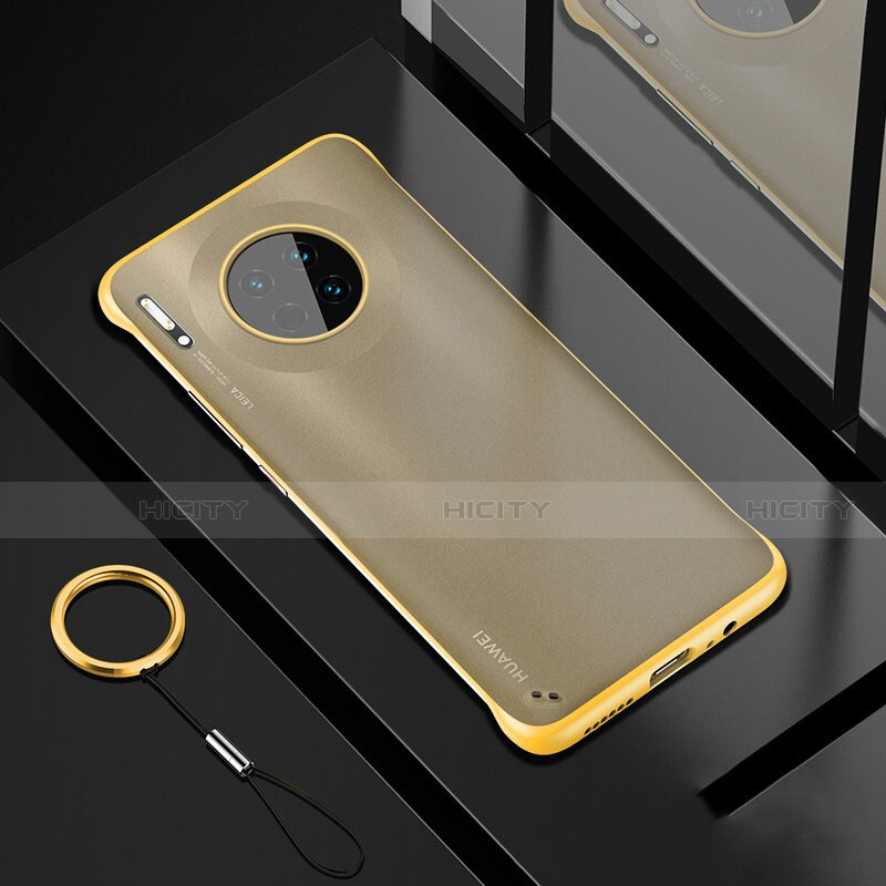 Carcasa Dura Cristal Plastico Funda Rigida Transparente S04 para Huawei Mate 30 Pro Amarillo